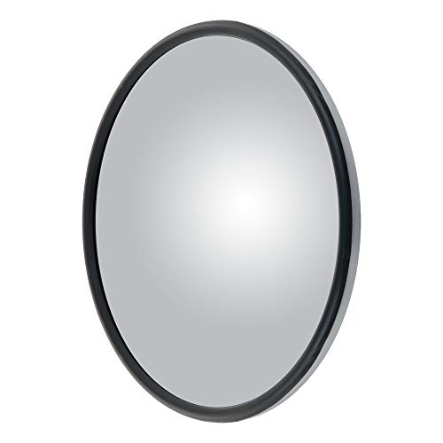 Retrac 610901 8-1/2-Inch Stainless Steel Center-Mount Convex Mirror Head with J-Bracket, Universal Driver or Passenger Side