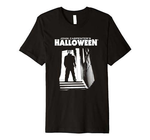 Halloween Michael Myers Top Of The Stairs Premium T-Shirt