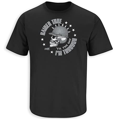 Raider Football Fans. Raider True 'Til The Day I'm Through. Black T-Shirt (Sm-5X) (Short Sleeve, X-Large)