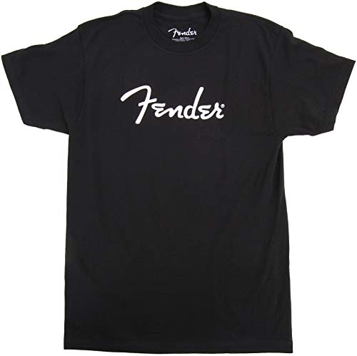 Fender Spaghetti Logo T-Shirt, Black, S