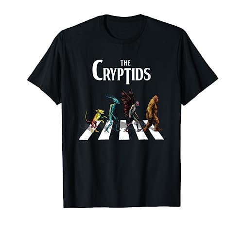 The Cryptids Bigfoot Mothman Wendigo Chupacabra Creatures T-Shirt