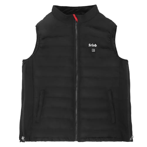 Srivb Heated Vest, Lightweight Heated Jacket with Battery Pack USB Charging Warming Clothes Heating Vest for Men Women