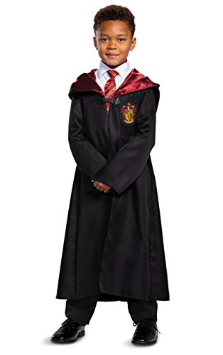 Harry Potter Gryffindor Robe, Official Wizarding World Costume Robes, Classic Kids Size Dress Up Accessory, Child Size Small (4-6)