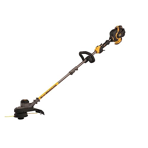 DEWALT FLEXVOLT 60V MAX* String Trimmer, Brushless, Two Speed, 15-Inch, 3-Ah Battery (DCST970X1)