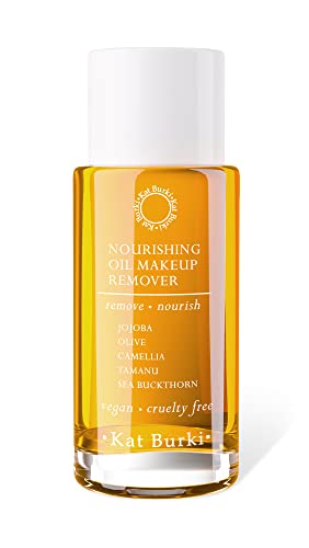 KAT BURKI Nourishing Oil Makeup Remover & Face Cleanser. Moisturize & Cleanse without Clogging Pores, for All Skin Types, 4 fl. oz.