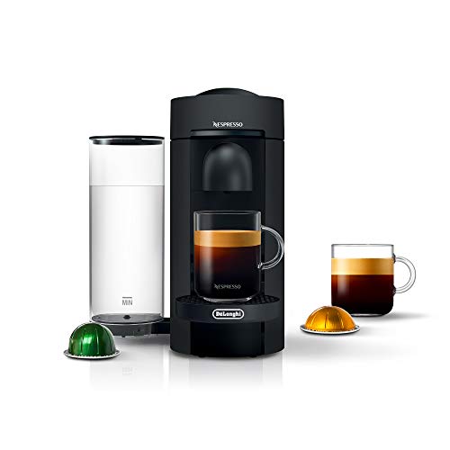 Nespresso Vertuo Plus Deluxe Coffee and Espresso Maker by De'Longhi, Matte Black