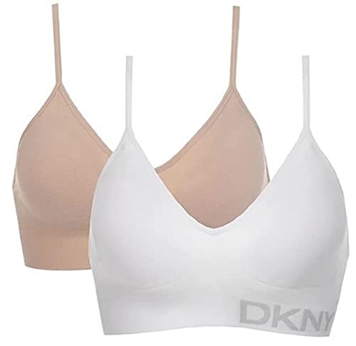 DKNY Women's Bra Size M Reg Seamless Bralette Wirefree Gray