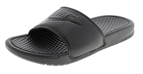 Nike Men's Benassi Just Do It Athletic Sandal, Black/White, 11 D(M) US