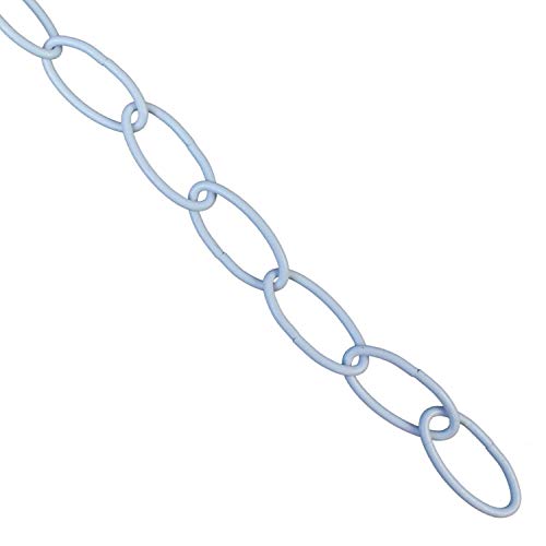 Blue Donuts Chain Extension in Powder Coated White, 36 inches Long, Strong Hold