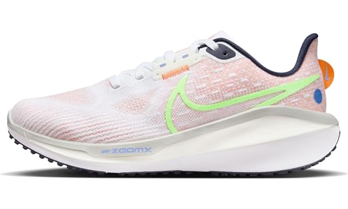 Nike Vomero 17 Women's Road Running Shoes (FB8502-100, White/Photon Dust/Polar/Lime Blast) Size 9