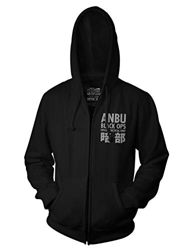 Ripple Junction Naruto - Shippuden Anbu Black OPS Adult Zip Hoodie Large Black