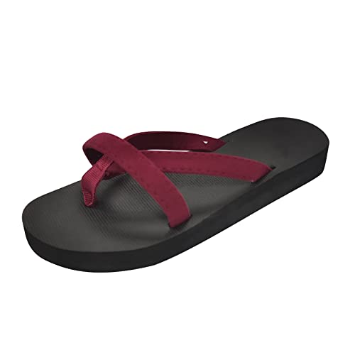 JEUROT Womens Flat Sandals Square Open Toe Flip Flops Casual Slip On Comfortable Thong Beach Slides Sandal For Women Dressy