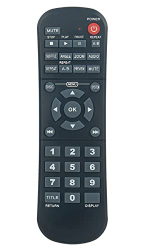 Replace Remote Control fit for Philips DVD Player DVD724 DVD724AT DVD731 DVD729 DVD728 DVD623 DVD624 DVD724CA DVD724P DVD722/051 DVD722/021 DVD-722 DVD-712 DVD726V2 DVD726AT/17 DVD726/99 DVD726AT