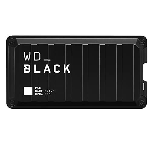 Western Digital 1TB P50 Game Drive SSD - Portable External Solid State Drive, Compatible with Playstation, Xbox, PC, & Mac, Up to 2,000 MB/s - WDBA3S0010BBK-WESN