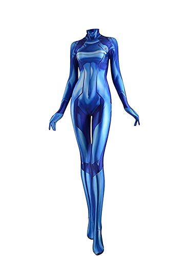 Cosplay Life Zero Suit Samus Cosplay Costume - Metroid Costume for Cosplay, Halloween, Photoshoots Body Suit (S)