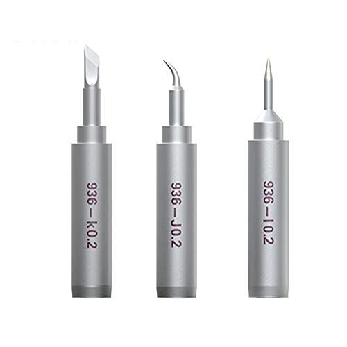HJTYQS Lead-Free Soldering Iron Tips for BGA Soldering Rework Welding Tip 936 Soldering Station Welding Accessories Tools (Color : 3 in 1)