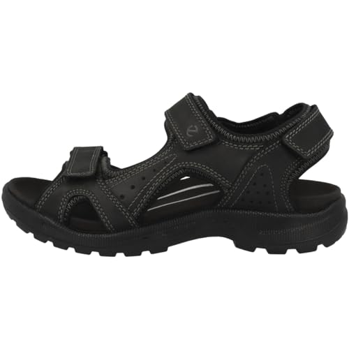ECCO Mens Onroads Leather Walking Sandals - Black - 10-10.5 US