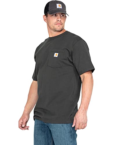CarharttmensLoose Fit Heavyweight Short-Sleeve Pocket T-ShirtPeat3X-Large Tall