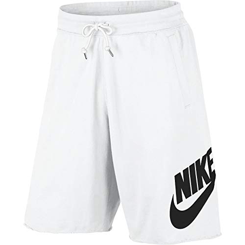 Nike Mens Sportswear Logo Shorts White/Black 836277-100 Size Large