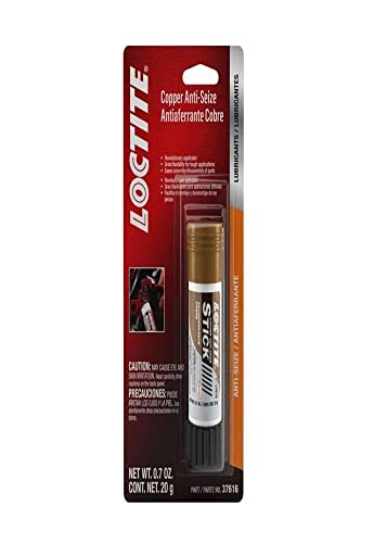 Loctite 504468 Copper Anti-Seize Stick for Automotive: High-Temperature, for Severe Environments, Flexibility for Tough Applications | Copper, 20 Gram Stick