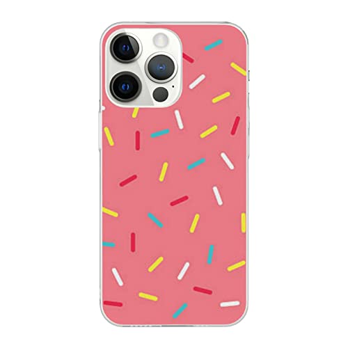 iPhone 14 Pro Case 6.1 in-Pink Donut Glaze iPhone 14 Case-Soft TPU Shockproof iPhone 14 Pro Protection Case