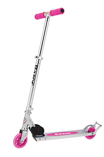 Razor AW Kick Scooter for Kids - Wheelie Bar, Lightweight, Foldable, Aluminum Frame, and Adjustable Handlebars