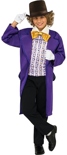 Rubie's Kids Willy Wonka & The Chocolate Factory Willy Wonka Value Costume, Large, Purple