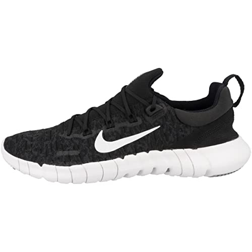 Nike Womens Free Run 5.0 Next Nature Running Shoes Black/White Size 8