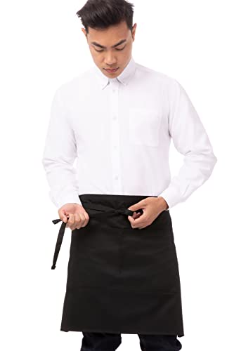 Chef Works Half Bistro Server Apron, Black, One Size