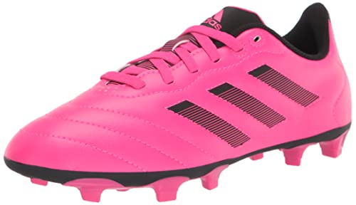 adidas Goletto VIII Firm Ground Soccer Shoe, Team Shock Pink/Black/Black, 4 US Unisex Big Kid