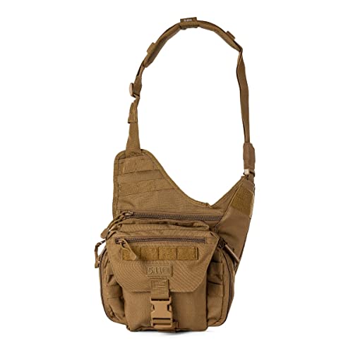 5.11 Tactical Push Pack, Utility Sling Bag for Responders, Flat Dark Earth, One Size, Style 56037