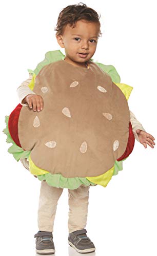 UNDERWRAPS unisex child Toddler's Plush Hamburger Belly Babies Costume, Multi, X-Large US