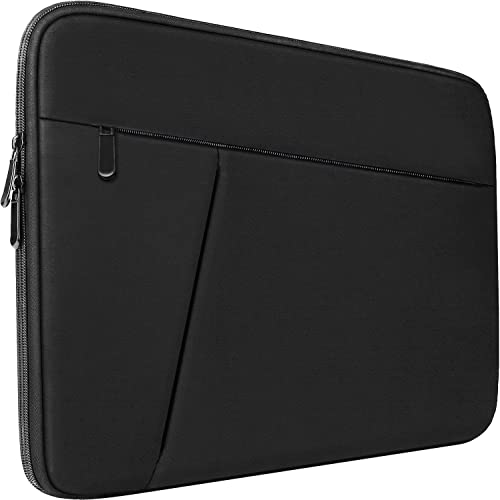 Laptop Case Sleeve 15.6 inch, Durable Shockproof Protective Computer Carrying Cover with Front Pocket, Briefcase Handbags Laptop Sleeve Bag for 15.6 inch HP, Dell, Acer, Asus, Notebook, Black
