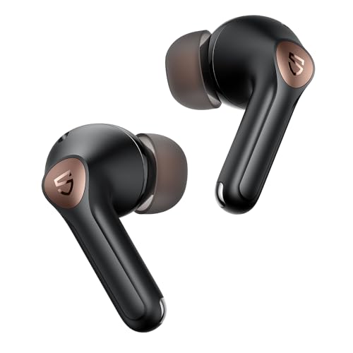 SoundPEATS Air4 Pro Noise Cancelling Wireless Earbuds, Bluetooth 5.3 Earbuds with 6 Mics CVC 8.0 ENC, Qualcomm AptX Adaptive Earphones, Multipoint Connection, in-Ear Detection,App Customize EQ