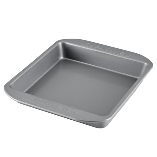 Farberware Nonstick Bakeware Nonstick Baking Pan / Nonstick Cake Pan, Square - 9 Inch, Gray