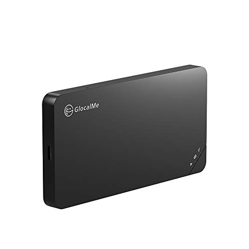 GlocalMe U3 4G LTE Mobile Hotspot, Portable WiFi Hotspot for Travel in 200+ Countries, No SIM Card Needed, Smart Local Network Auto-Selection with US 8GB & Global 1GB Data, Pocket WiFi (U3 Black)