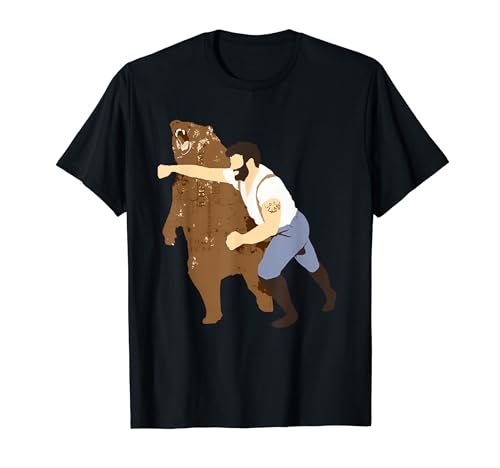 Guy Punching Bear T-Shirt