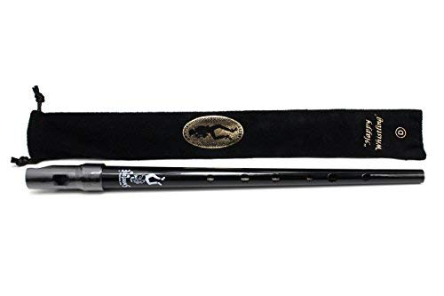 Black Clarke Sweetone D Traditional Irish Tin Penny Whistle & Soft Black Whistle Pouch