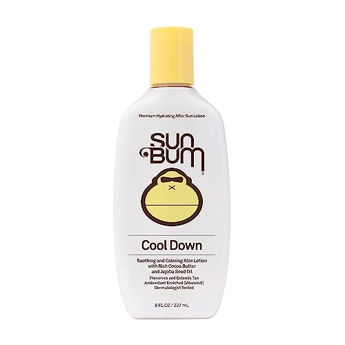 Sun Bum Cool Down Aloe Vera Lotion - Vegan After Sun Care with Cocoa Butter to Soothe and Hydrate Sunburn- 8 oz