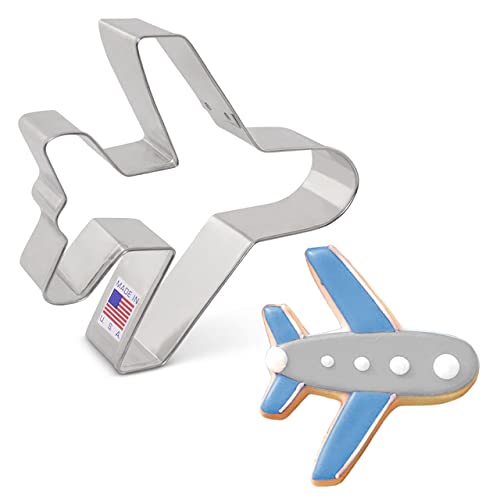 Airplane Cookie Cutter, 4' Made in USA by Ann Clark