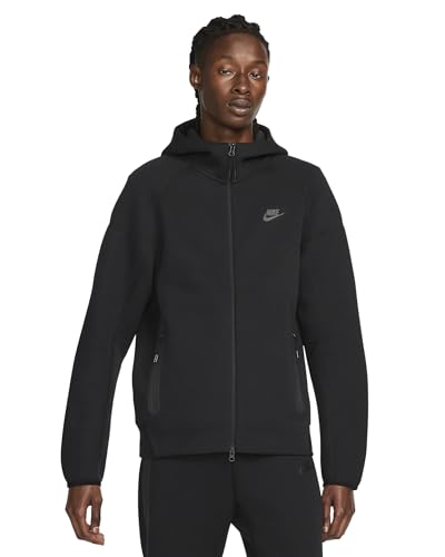 Nike Sportswear Tech Fleece Windrunner Men's Full-Zip Hoodie Size - X-Large Black/Black