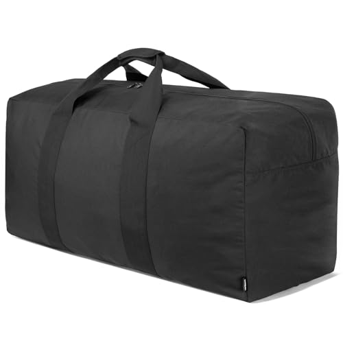 Vorspack Extra Large Duffle Bag for Travel - 100L Duffel Bag for Men Gear Bag for Storage Foldable Weekender Bag for Overnight Camping - Black