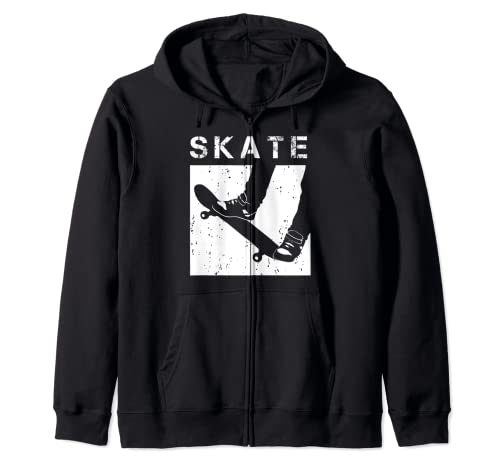 Skate Skateboarder Skateboard Zip Hoodie