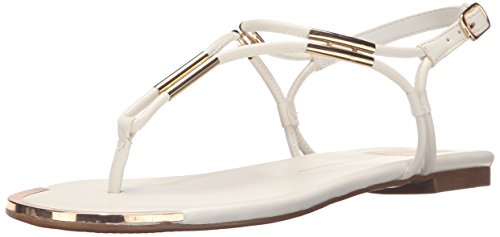 Dolce Vita Women's Marly Flat Sandal, Vanilla Stella, 9 M US
