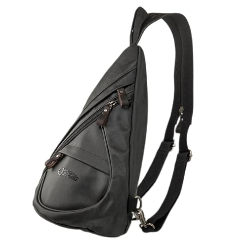 GEARONIC Crossbody Sling Bag Smell Odor Bag Shoulder Daypacks Backpack Travel Bag - Black