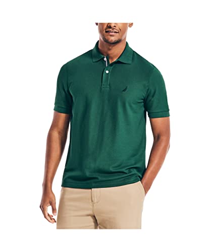 Nautica Men's Classic Short Sleeve Solid Polo Shirt, Tidal Green, XX-Large