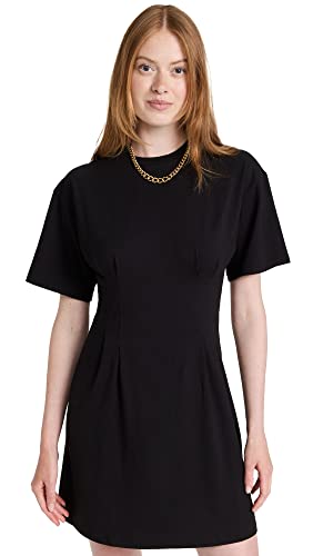 Theory womens Corset Tee Dress Cardigan Sweater, Black, X-Small US