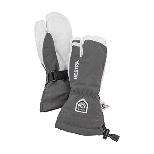 Hestra Army Leather Heli Ski Jr 3 Finger Ski and Snowboard Glove