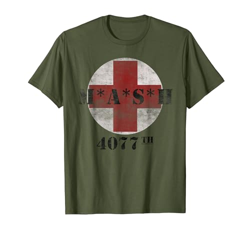 4077 Army 4077th in Red Cross Military Vintage T-Shirt