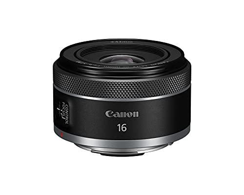 Canon RF16mm F2.8 STM Lens, Ultra Wide-Angle, Fixed Focal Length Prime Lens, Compatible with EOS R Series Mirrorless Cameras, Black